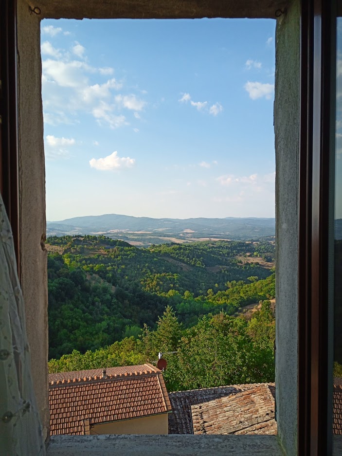 The hills of Tuscany from Chiusdino